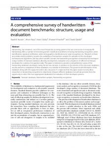 A Comprehensive Survey of Handwritten Document Benchmarks ...