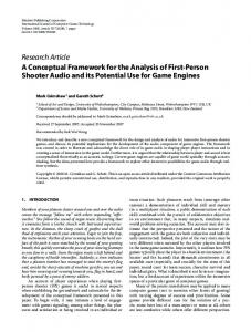 A Conceptual Framework for the Analysis of First ... - Semantic Scholar