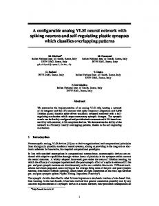 A configurable analog VLSI neural network with spiking neurons and ...