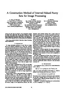 A Construction Method of Interval-Valued Fuzzy Sets for Image ...