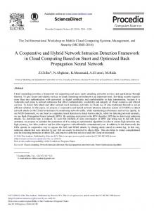 A Cooperative and Hybrid Network Intrusion Detection ... - Core
