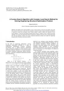 A Cuckoo Search Algorithm with Complex Local Search Method for ...