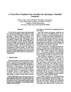 A Data-Flow Graphical User Interface for Querying a ... - CiteSeerX