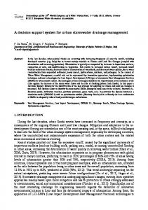 A decision support system for urban stormwater drainage management