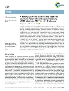 A density functional study on the electronic structure ...