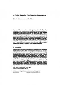 A Design Space for User Interface Composition - Semantic Scholar