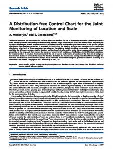 A Distribution-free Control Chart for the Joint ... - Semantic Scholar