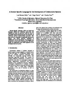 A Domain Specific Language for the Development of Collaborative ...