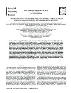 a dominant tectonic signal in high-frequency ... - Geology Journal