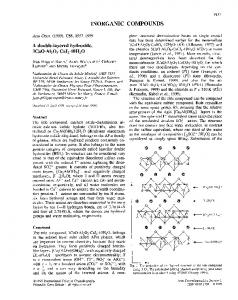 A double-layered hydroxide, 3CaO.Al2O3.CaI2.10H2O - IUCr Journals