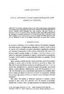 A dual approach to Bayesian inference and adaptive ... - PhilArchive