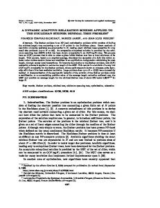 A DYNAMIC ADAPTIVE RELAXATION SCHEME