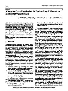 A Dynamic Control Mechanism for Pipeline Stage