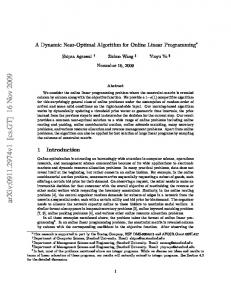 A Dynamic Near-Optimal Algorithm for Online Linear Programming