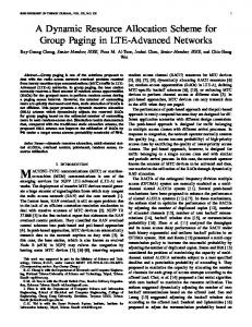 A Dynamic Resource Allocation Scheme for Group Paging in LTE