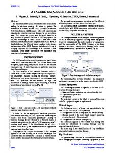 A Failure Catalogue for the LHC - CERN