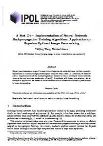 A Fast C++ Implementation of Neural Network Backpropagation