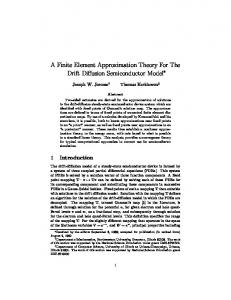 A Finite Element Approximation Theory For The Drift ... - CiteSeerX