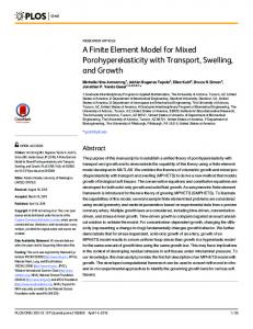 A Finite Element Model for Mixed