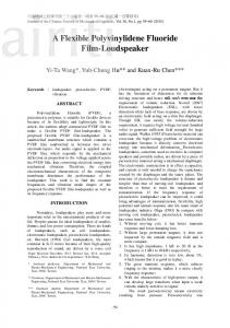 A Flexible Polyvinylidene Fluoride Film-Loudspeaker