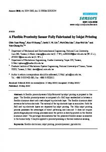 A Flexible Proximity Sensor Fully Fabricated by Inkjet Printing - MDPI