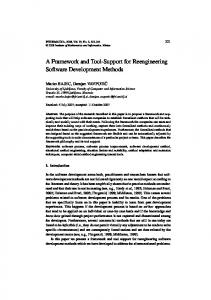 A Framework and Tool-Support for Reengineering Software ...