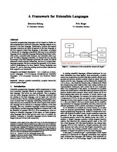 A Framework for Extensible Languages