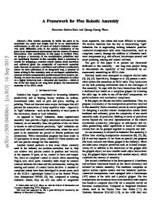 A Framework for Fine Robotic Assembly