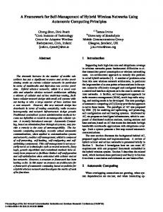 A Framework for Self-Management of Hybrid Wireless Networks Using ...