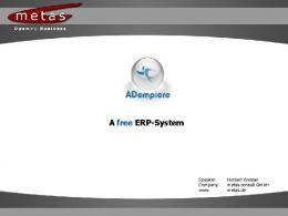 A free ERP-System - Profoss