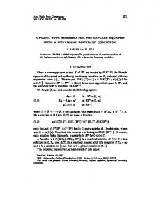 A FUJITA{TYPE THEOREM FOR THE LAPLACE