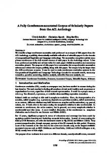 A Fully Coreference-annotated Corpus of Scholarly Papers from the ...