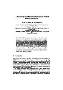 A Fuzzy Logic-based Location Management Method for Mobile Networks