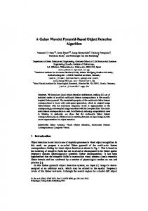 A Gabor Wavelet Pyramid-Based Object Detection