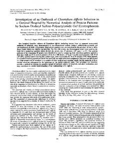 a General Hospital by Numerical Analysis of Protein ... - Europe PMC