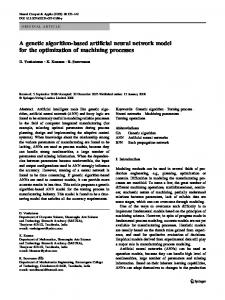 A genetic algorithm-based artificial neural network model for the ...