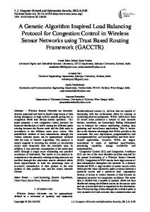 A Genetic Algorithm Inspired Load Balancing Protocol ... - MECS Press