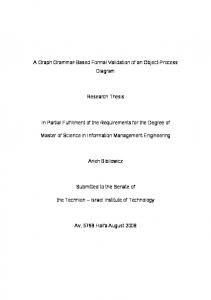 A Graph Grammar-Based Formal Validation of an Object-Process