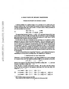 A GRAY PATH ON BINARY PARTITIONS