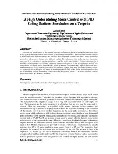 A High Order Sliding Mode Control with PID Sliding Surface