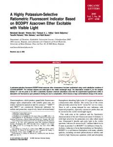 A Highly Potassium-Selective Ratiometric Fluorescent Indicator Based