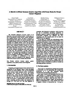 A Hybrid Artificial Immune Genetic Algorithm with Fuzzy ... - CiteSeerX