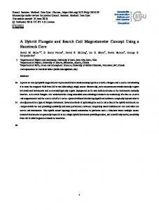 A Hybrid Fluxgate and Search Coil Magnetometer Concept Using a ...