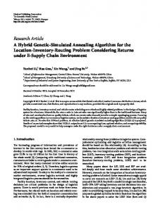 A Hybrid Genetic-Simulated Annealing Algorithm for the Location ...