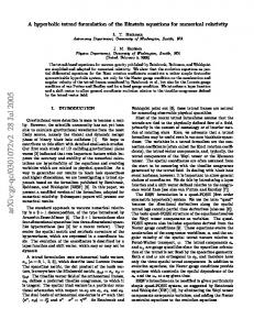 A hyperbolic tetrad formulation of the Einstein equations for numerical ...