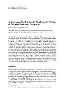 A knowledge-based system for nondestructive testing ... - Springer Link