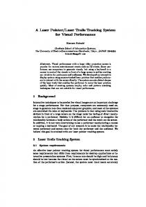 A Laser Pointer/Laser Trails Tracking System for Visual Performance