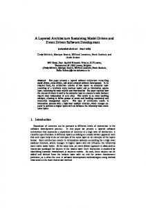 A Layered Architecture Sustaining Model Driven ... - Semantic Scholar