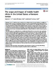 a literature review - Mobile Health Map