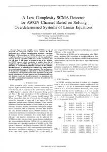 A Low-Complexity SCMA Detector for AWGN Channel Based on ...